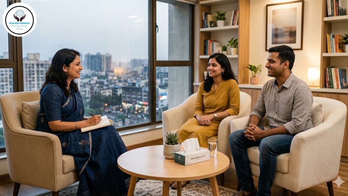 Best relationship counselling in Thane session with an expert psychologist helping a couple reconnect